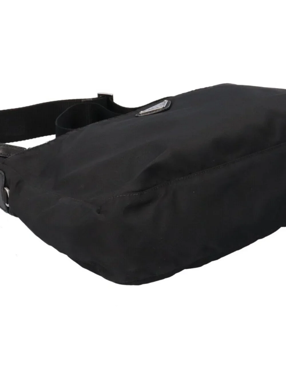Prada Shoulder Bag Nylon Black Ancient